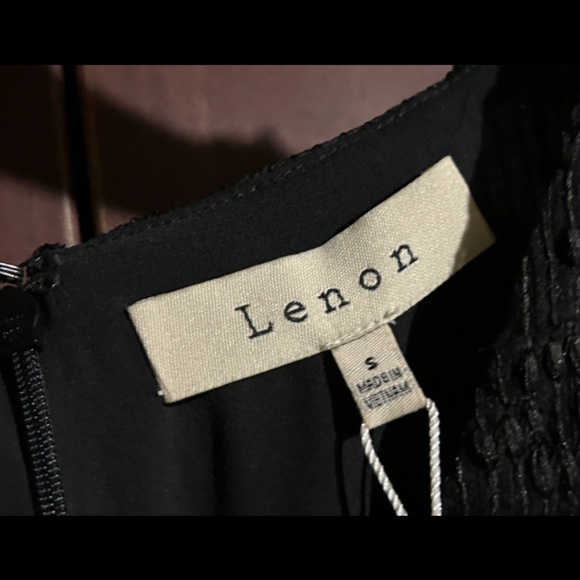 Lenon x Anthropologie Short Sleeve V-Neck Faux Wrap Romper Black Size S - NWT - Picture 14 of 16